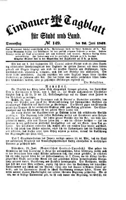 Lindauer Tagblatt für Stadt und Land Donnerstag 26. Juni 1862