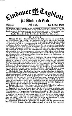 Lindauer Tagblatt für Stadt und Land Mittwoch 2. Juli 1862