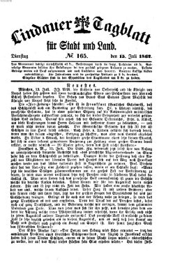 Lindauer Tagblatt für Stadt und Land Dienstag 15. Juli 1862