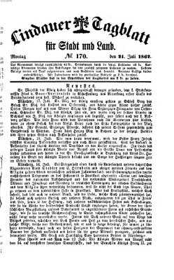 Lindauer Tagblatt für Stadt und Land Montag 21. Juli 1862