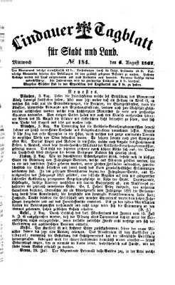 Lindauer Tagblatt für Stadt und Land Mittwoch 6. August 1862