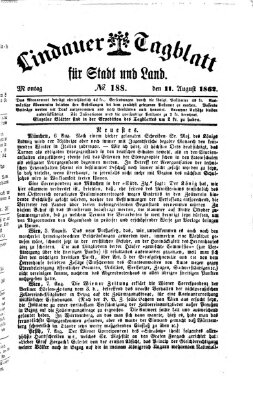 Lindauer Tagblatt für Stadt und Land Montag 11. August 1862