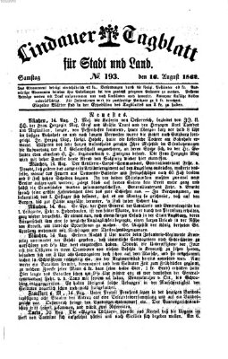 Lindauer Tagblatt für Stadt und Land Samstag 16. August 1862