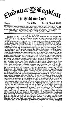 Lindauer Tagblatt für Stadt und Land Montag 25. August 1862