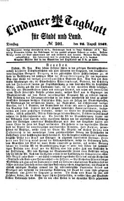 Lindauer Tagblatt für Stadt und Land Dienstag 26. August 1862