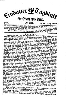 Lindauer Tagblatt für Stadt und Land Freitag 29. August 1862