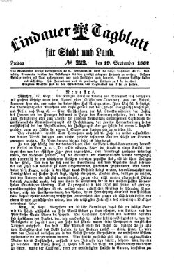 Lindauer Tagblatt für Stadt und Land Freitag 19. September 1862