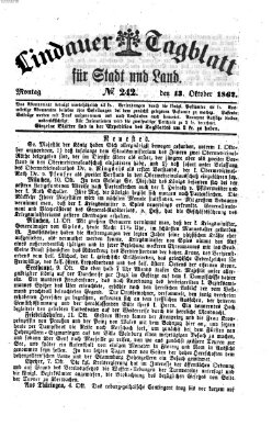 Lindauer Tagblatt für Stadt und Land Montag 13. Oktober 1862