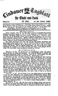 Lindauer Tagblatt für Stadt und Land Mittwoch 22. Oktober 1862