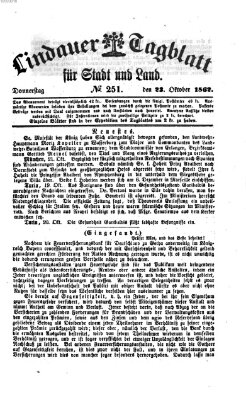 Lindauer Tagblatt für Stadt und Land Donnerstag 23. Oktober 1862