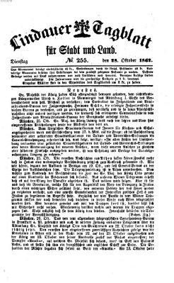 Lindauer Tagblatt für Stadt und Land Dienstag 28. Oktober 1862