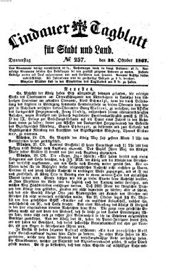 Lindauer Tagblatt für Stadt und Land Donnerstag 30. Oktober 1862