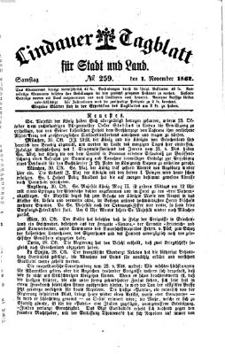 Lindauer Tagblatt für Stadt und Land Samstag 1. November 1862