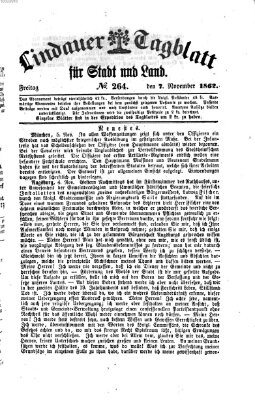 Lindauer Tagblatt für Stadt und Land Freitag 7. November 1862