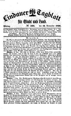 Lindauer Tagblatt für Stadt und Land Montag 10. November 1862