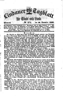 Lindauer Tagblatt für Stadt und Land Mittwoch 19. November 1862