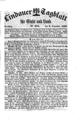 Lindauer Tagblatt für Stadt und Land Dienstag 2. Dezember 1862