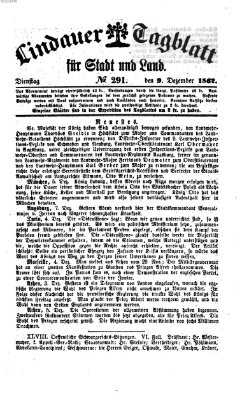 Lindauer Tagblatt für Stadt und Land Dienstag 9. Dezember 1862