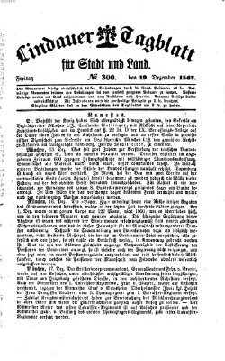 Lindauer Tagblatt für Stadt und Land Freitag 19. Dezember 1862