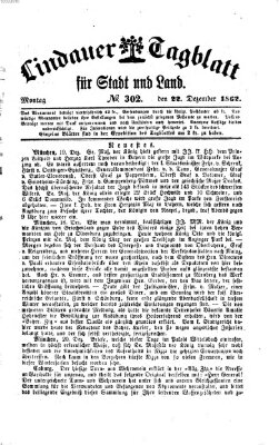 Lindauer Tagblatt für Stadt und Land Montag 22. Dezember 1862