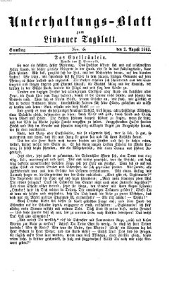 Lindauer Tagblatt für Stadt und Land. Unterhaltungs-Blatt zum Lindauer Tagblatt (Lindauer Tagblatt für Stadt und Land) Samstag 2. August 1862