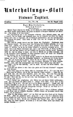 Lindauer Tagblatt für Stadt und Land. Unterhaltungs-Blatt zum Lindauer Tagblatt (Lindauer Tagblatt für Stadt und Land) Samstag 23. August 1862