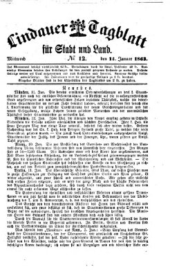 Lindauer Tagblatt für Stadt und Land Mittwoch 14. Januar 1863