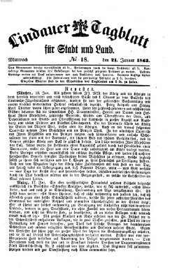 Lindauer Tagblatt für Stadt und Land Mittwoch 21. Januar 1863