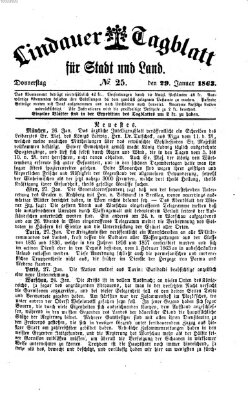 Lindauer Tagblatt für Stadt und Land Donnerstag 29. Januar 1863