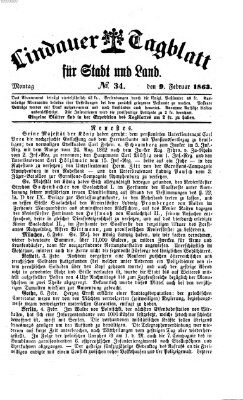 Lindauer Tagblatt für Stadt und Land Montag 9. Februar 1863