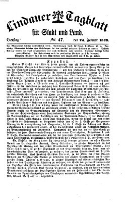 Lindauer Tagblatt für Stadt und Land Dienstag 24. Februar 1863