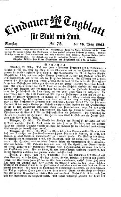 Lindauer Tagblatt für Stadt und Land Samstag 28. März 1863