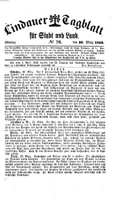 Lindauer Tagblatt für Stadt und Land Montag 30. März 1863