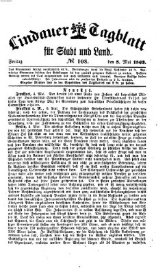 Lindauer Tagblatt für Stadt und Land Freitag 8. Mai 1863