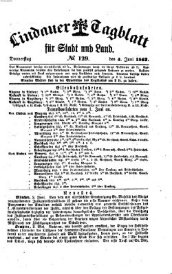 Lindauer Tagblatt für Stadt und Land Donnerstag 4. Juni 1863