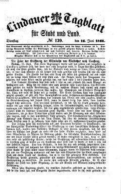 Lindauer Tagblatt für Stadt und Land Dienstag 16. Juni 1863