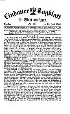 Lindauer Tagblatt für Stadt und Land Dienstag 30. Juni 1863