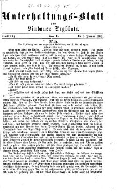 Lindauer Tagblatt für Stadt und Land. Unterhaltungs-Blatt zum Lindauer Tagblatt (Lindauer Tagblatt für Stadt und Land) Samstag 3. Januar 1863