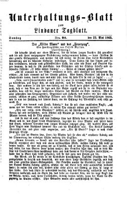 Lindauer Tagblatt für Stadt und Land. Unterhaltungs-Blatt zum Lindauer Tagblatt (Lindauer Tagblatt für Stadt und Land) Samstag 23. Mai 1863