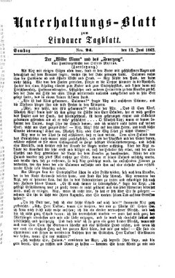 Lindauer Tagblatt für Stadt und Land. Unterhaltungs-Blatt zum Lindauer Tagblatt (Lindauer Tagblatt für Stadt und Land) Samstag 13. Juni 1863