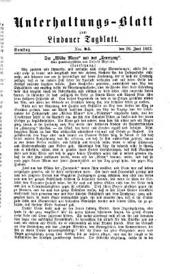 Lindauer Tagblatt für Stadt und Land. Unterhaltungs-Blatt zum Lindauer Tagblatt (Lindauer Tagblatt für Stadt und Land) Samstag 20. Juni 1863