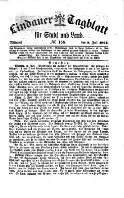 Lindauer Tagblatt für Stadt und Land Mittwoch 8. Juli 1863