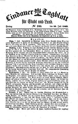 Lindauer Tagblatt für Stadt und Land Freitag 10. Juli 1863