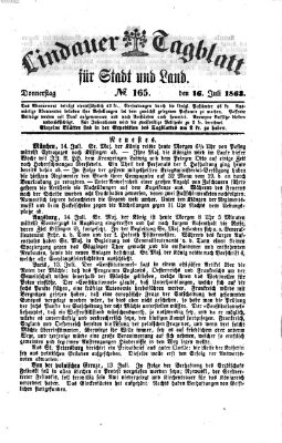 Lindauer Tagblatt für Stadt und Land Donnerstag 16. Juli 1863