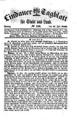 Lindauer Tagblatt für Stadt und Land Freitag 17. Juli 1863