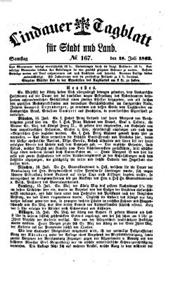 Lindauer Tagblatt für Stadt und Land Samstag 18. Juli 1863