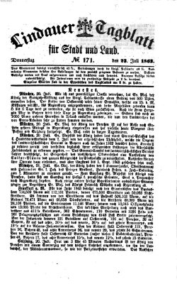 Lindauer Tagblatt für Stadt und Land Donnerstag 23. Juli 1863