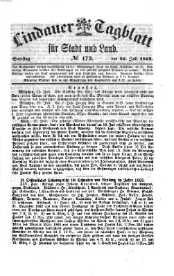 Lindauer Tagblatt für Stadt und Land Samstag 25. Juli 1863