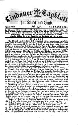 Lindauer Tagblatt für Stadt und Land Donnerstag 30. Juli 1863