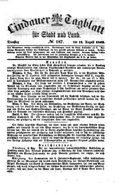 Lindauer Tagblatt für Stadt und Land Dienstag 11. August 1863